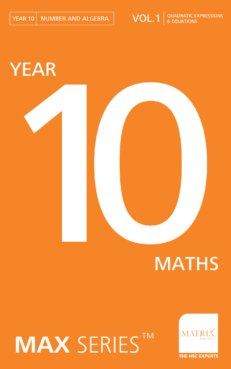 year 10 maths quadratic expressions and equations revision workbook banner image
